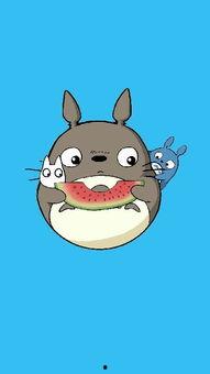 龙猫吃瓜,瓜果飘香中的奇幻之旅